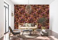 Vintage Botanical Twilight Wallpaper⁠