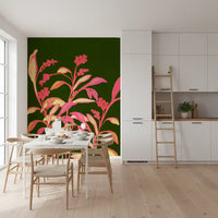 Painterly Spring Bloom Motif Wall Mural