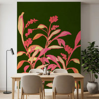 Painterly Spring Bloom Motif Wall Mural