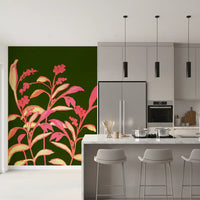 Painterly Spring Bloom Motif Wall Mural