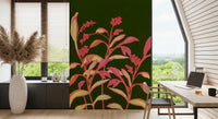 Painterly Spring Bloom Motif Wall Mural