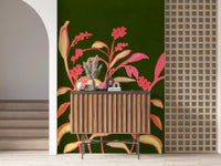 Painterly Spring Bloom Motif Wall Mural