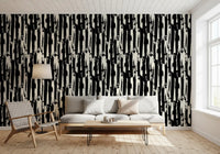 Minimalist Vertical Painterly Line Art Wallpaper⁠