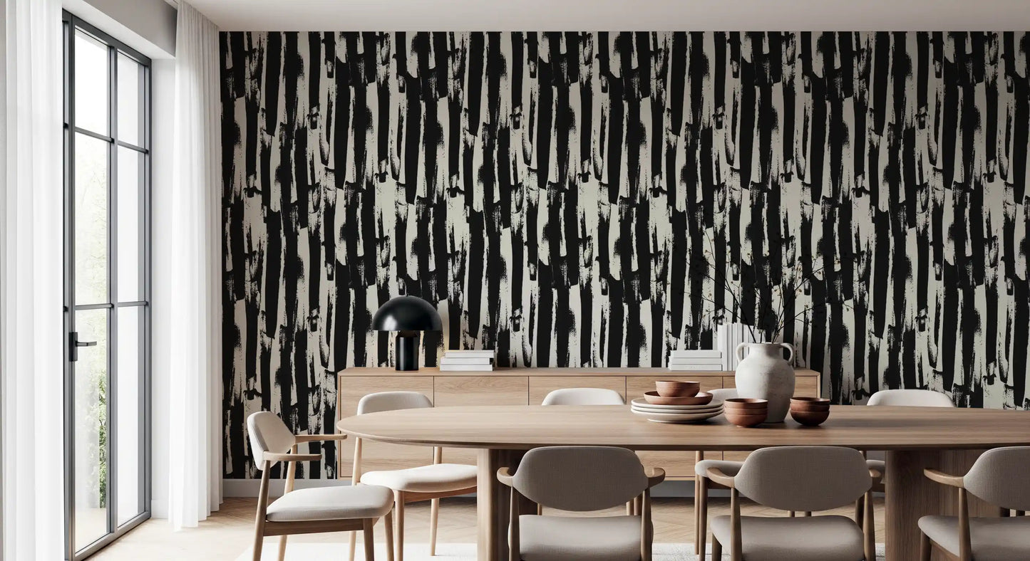 Minimalist Vertical Painterly Line Art Wallpaper⁠