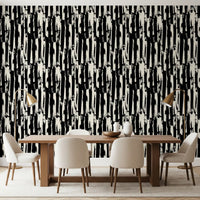 Minimalist Vertical Painterly Line Art Wallpaper⁠