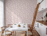 Abstract Cream and Blush Brushstrokes Wallpaper⁠