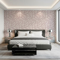 Abstract Cream and Blush Brushstrokes Wallpaper⁠