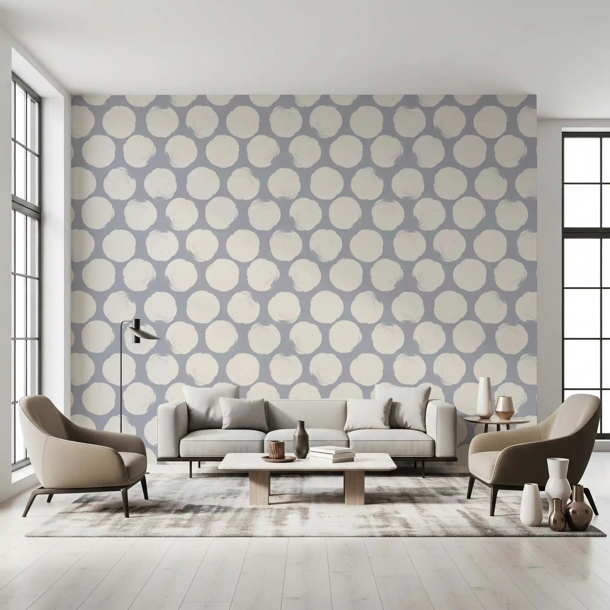 Minimalist Soft Dot Motif Wallpaper⁠