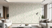 Soft Sage Botanical Brushstrokes Wallpaper⁠