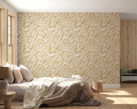 Abstract Gold Animal Stripe Wallpaper⁠