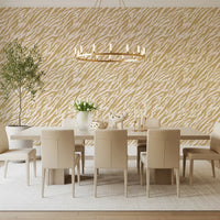 Abstract Gold Animal Stripe Wallpaper⁠