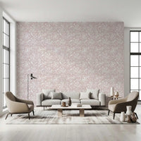 Minimalist Blush Flora Motif Wallpaper⁠