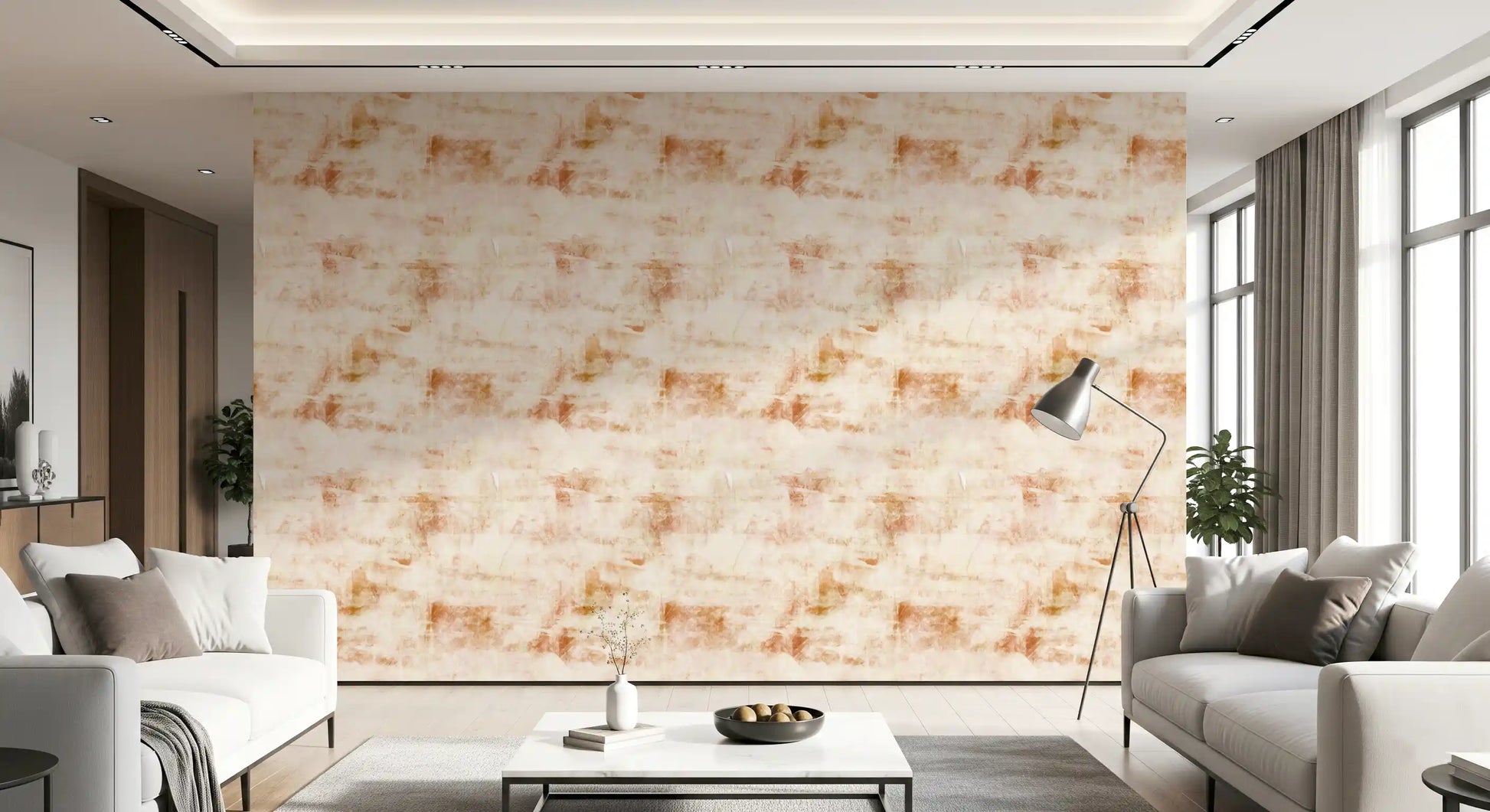 Rustic Earthy Patina Finish Wallpaper⁠