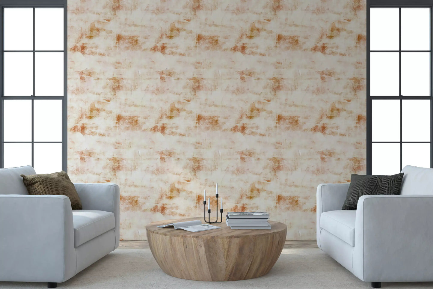 Rustic Earthy Patina Finish Wallpaper⁠