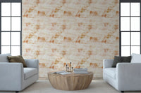 Rustic Earthy Patina Finish Wallpaper⁠
