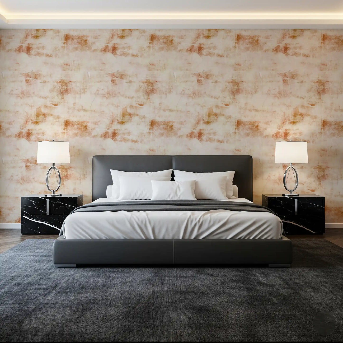 Rustic Earthy Patina Finish Wallpaper⁠