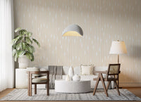 Cream and Beige Interlocking Stripes Wallpaper⁠