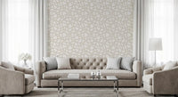 Interwoven Soft Cream Curves Wallpaper⁠