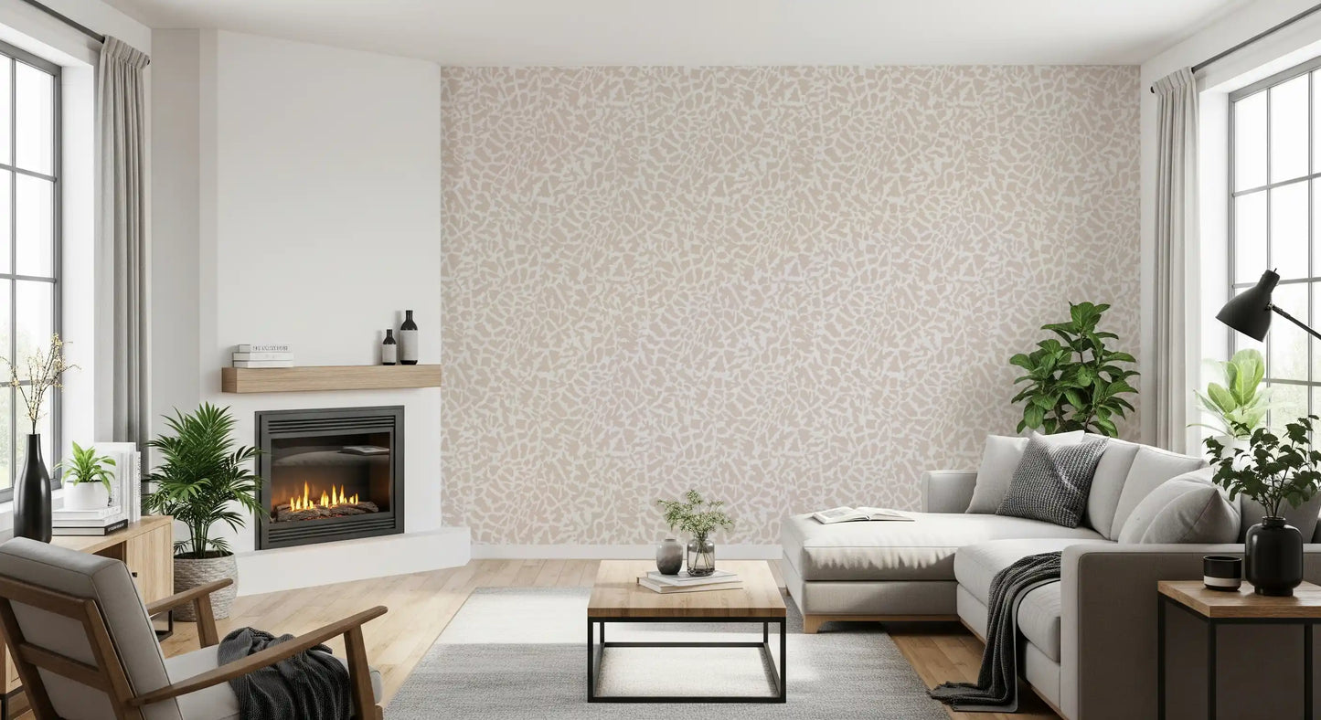 Soft Tonal Zebra Skin Pattern Wallpaper⁠