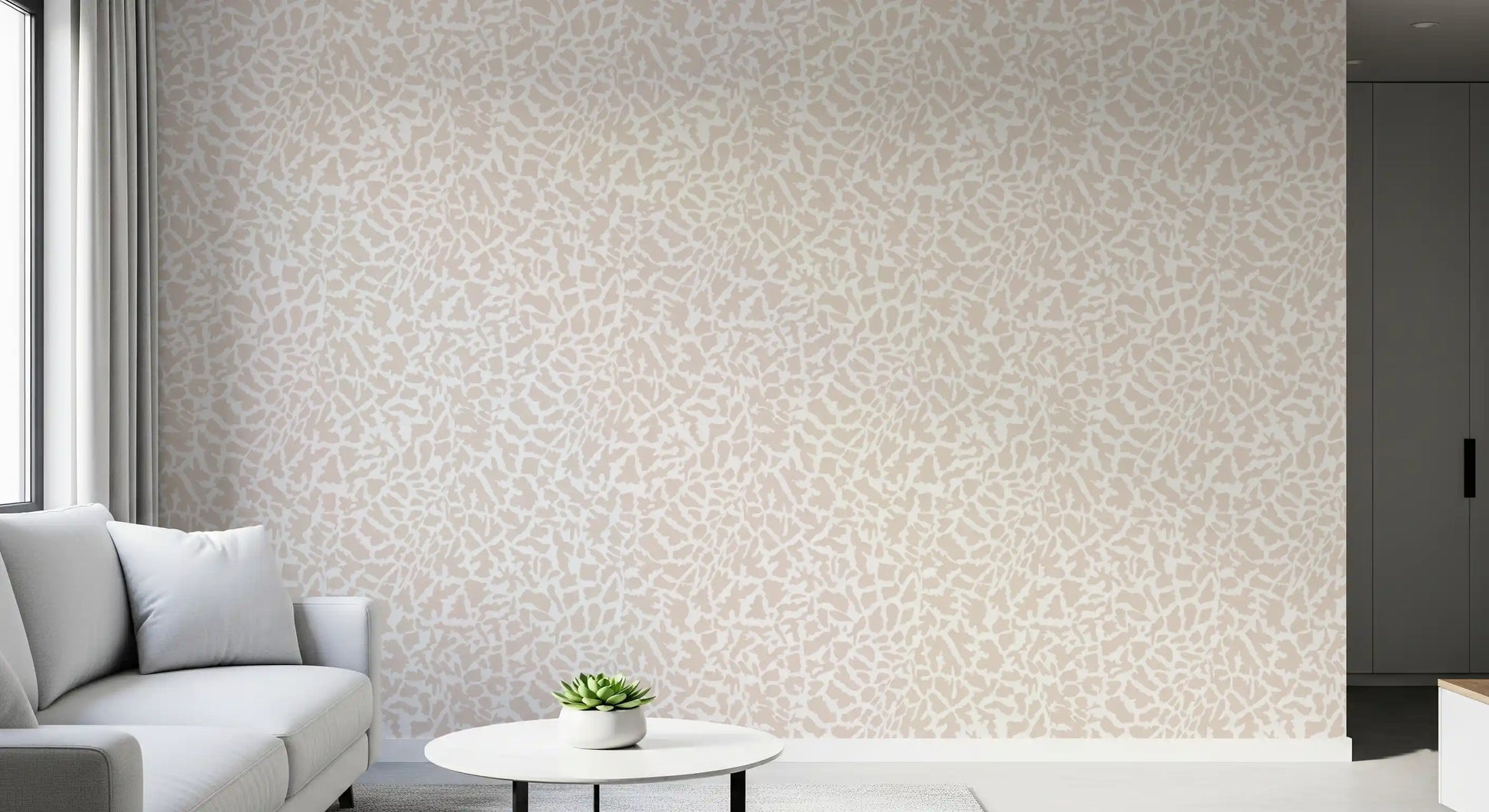 Soft Tonal Zebra Skin Pattern Wallpaper⁠