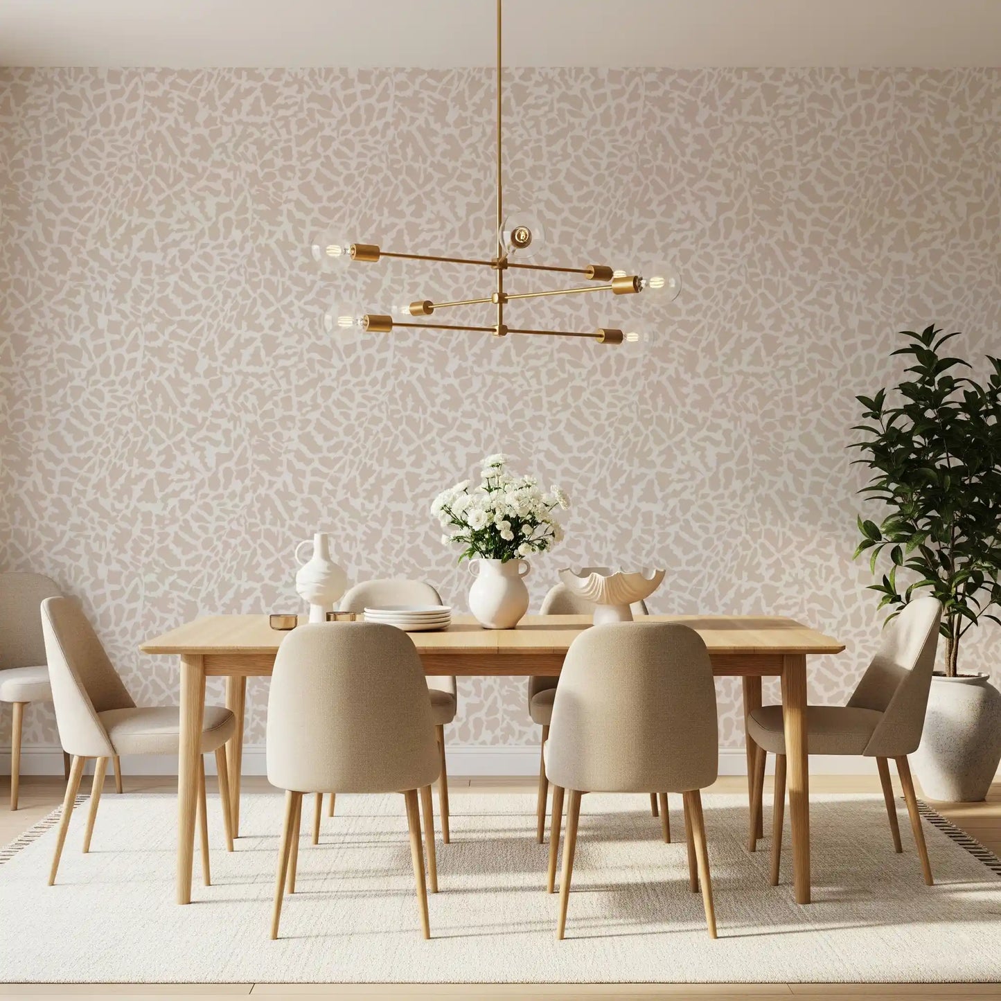 Soft Tonal Zebra Skin Pattern Wallpaper⁠