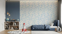 Soft Azure Brushstroke Motion Wallpaper⁠