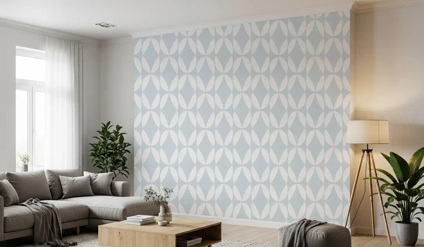 Nordic Curves Linear Repeat Wallpaper⁠