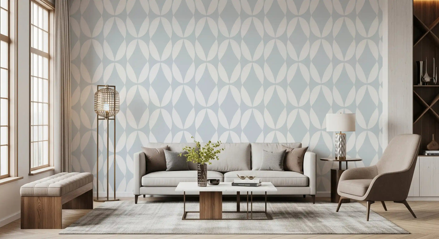 Nordic Curves Linear Repeat Wallpaper⁠