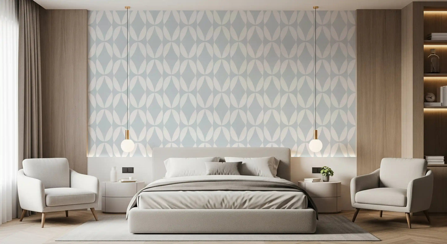 Nordic Curves Linear Repeat Wallpaper⁠