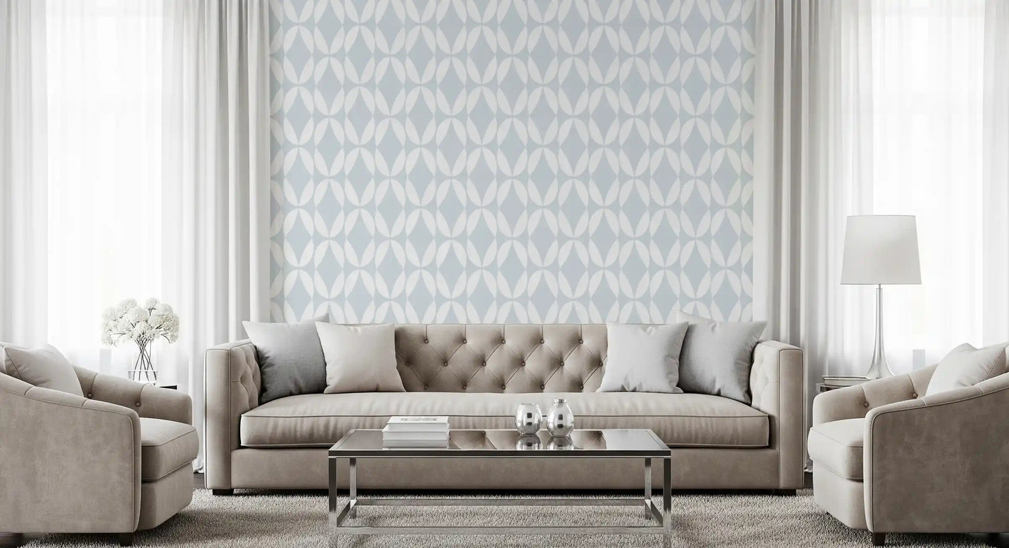 Nordic Curves Linear Repeat Wallpaper⁠