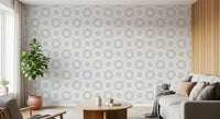 Contemporary Airy Circles Graphic Print Wallpaper⁠