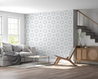 Contemporary Airy Circles Graphic Print Wallpaper⁠