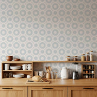 Contemporary Airy Circles Graphic Print Wallpaper⁠