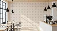 Soft Geometric Diamond Grid Wallpaper⁠