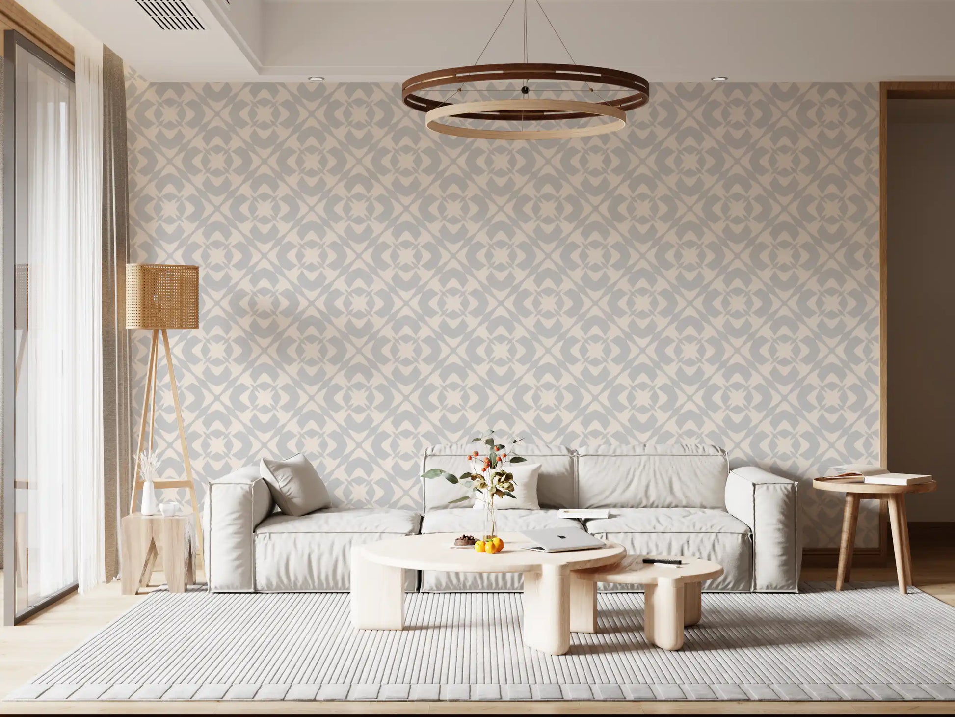 Abstract Geometric Lattice Art Wallpaper⁠