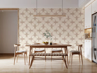 Geometric Intersection Cream Wallpaper⁠