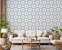 Geometric Circle Lattice Wallpaper⁠