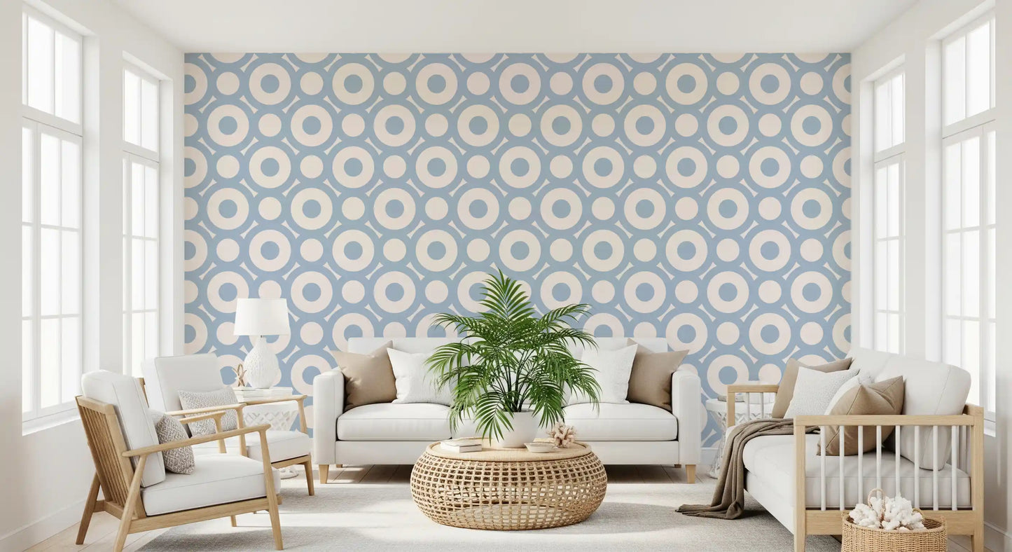 Geometric Circle Lattice Wallpaper⁠