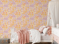Boho Wildflower Meadow Hues Wallpaper⁠