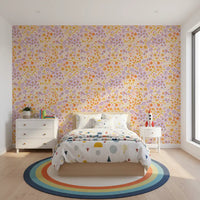 Boho Wildflower Meadow Hues Wallpaper⁠