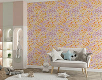 Boho Wildflower Meadow Hues Wallpaper⁠