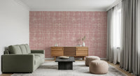 Blush Grid Hand-Painted Texture Wallpaper⁠