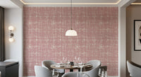 Blush Grid Hand-Painted Texture Wallpaper⁠