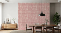Blush Grid Hand-Painted Texture Wallpaper⁠