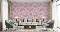 Blush Botanical Silhouette Wallpaper⁠
