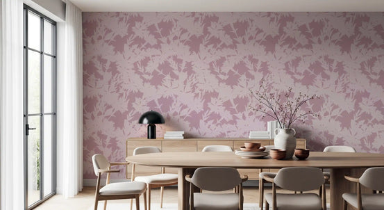 Blush Botanical Silhouette Wallpaper⁠