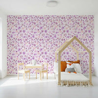 Soft Lavender Watercolor Petals Wallpaper⁠