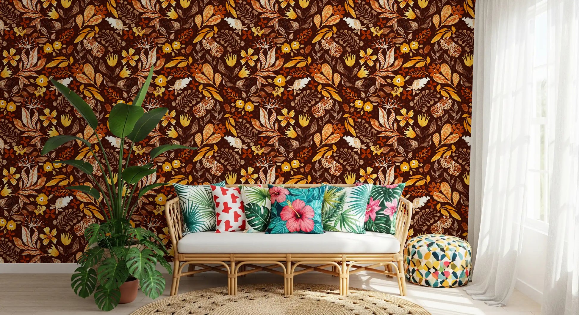 Autumn Botanical Harvest Wallpaper⁠
