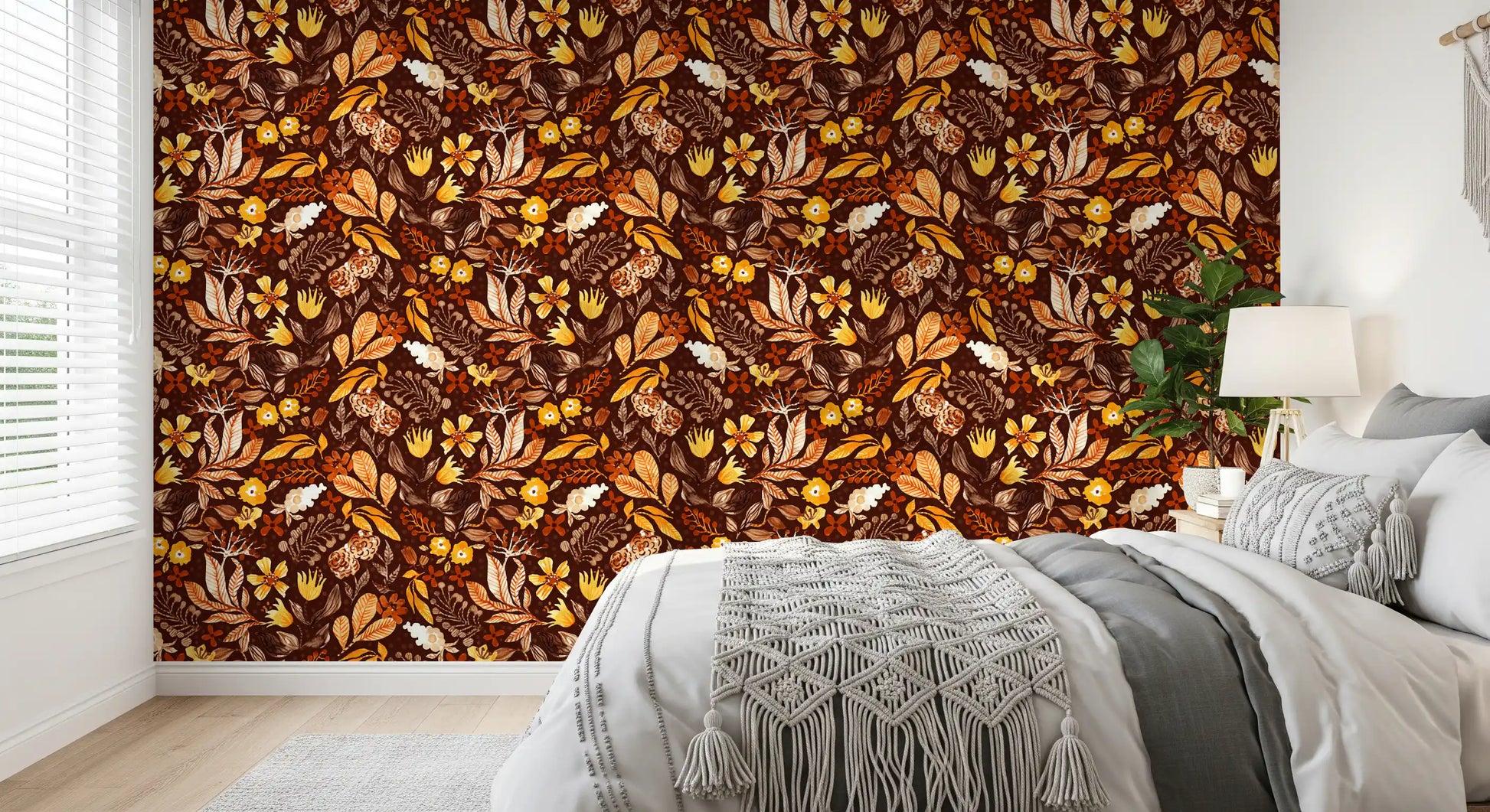 Autumn Botanical Harvest Wallpaper⁠