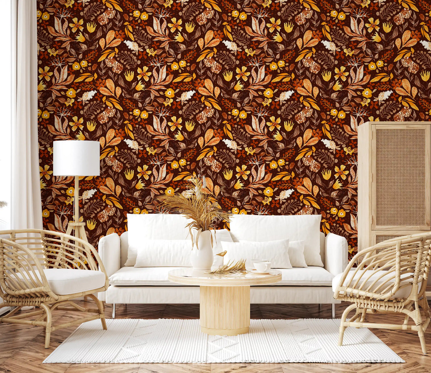 Autumn Botanical Harvest Wallpaper⁠